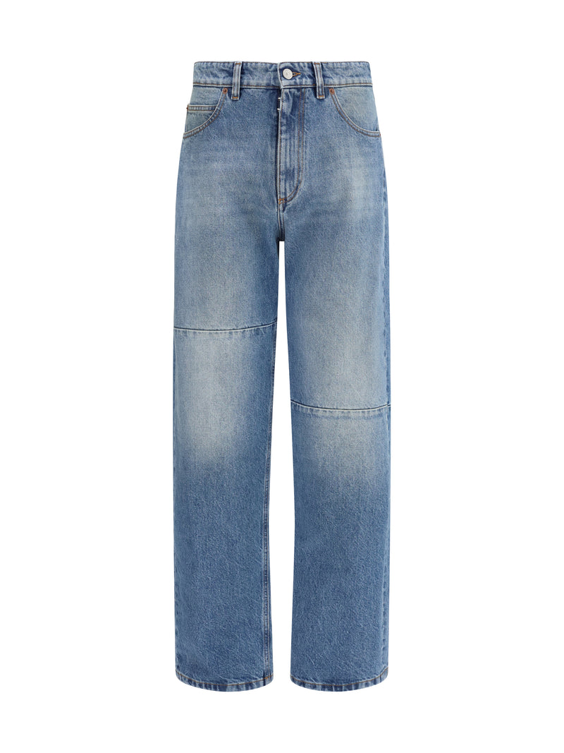 Mm6 Mm6 Five-Pockets Jeans Light Blue Men - World Class Fashion