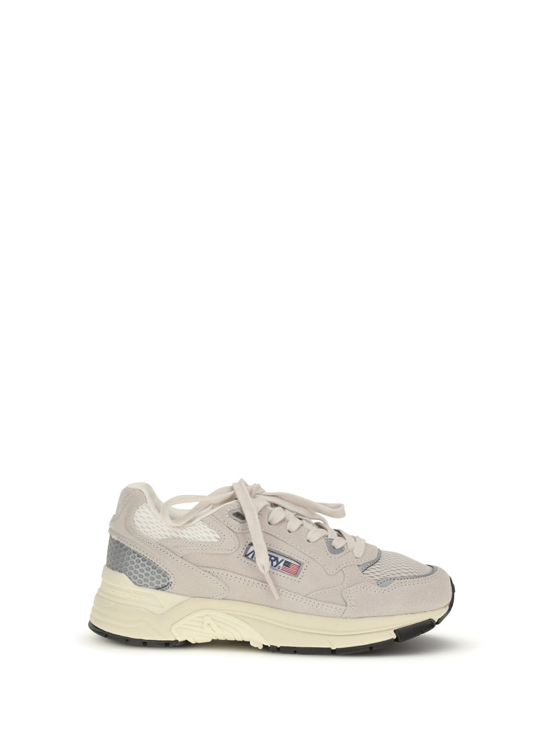 Autry Autry Hyperway Low Sneakers Sand/Silver - World Class Fashion