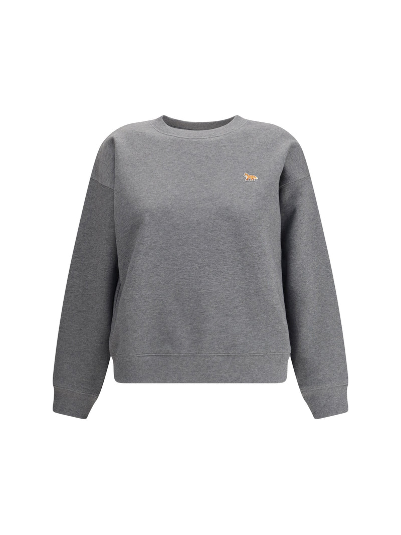 Maison Kitsuné Maison Kitsuné Baby Fox Comfort Sweatshirt Medium Grey Melange - World Class Fashion