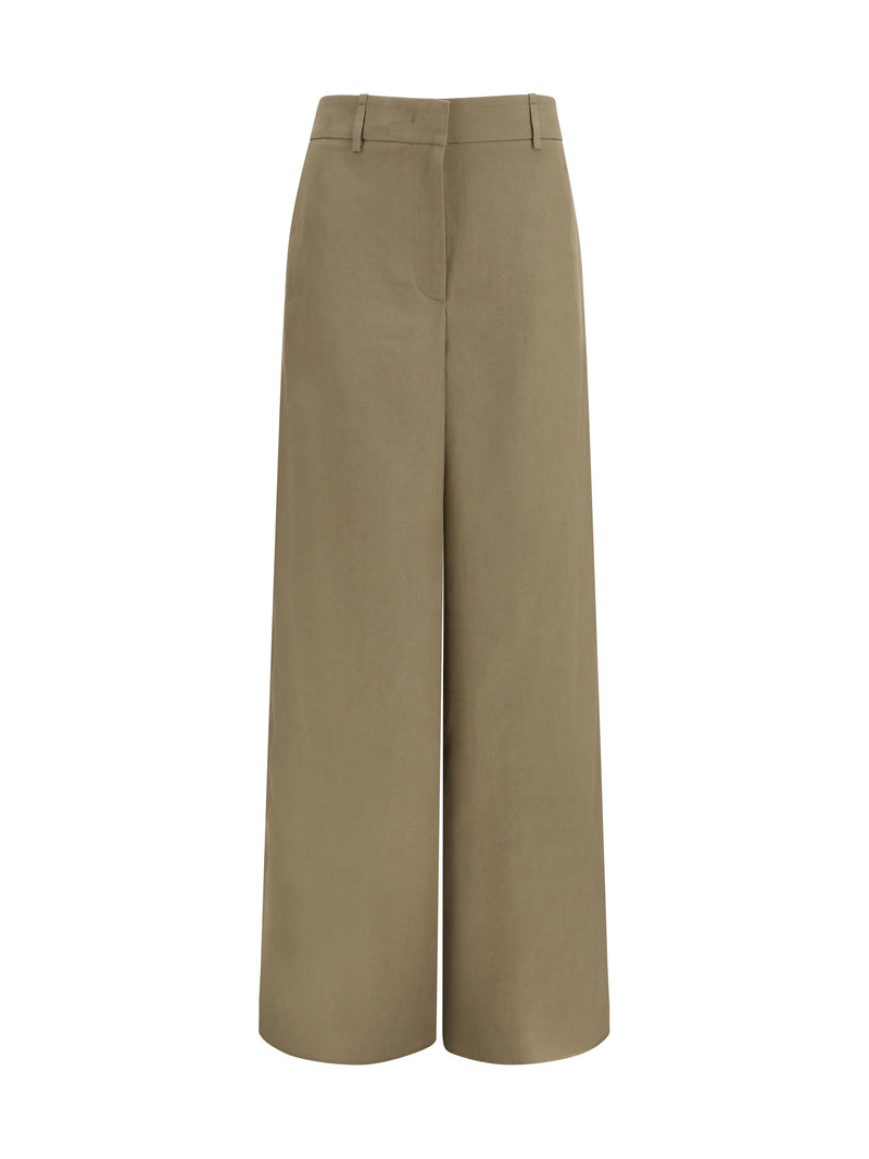 Giorgio Armani Giorgio Armani Linen Pants Smoky Quartz - World Class Fashion