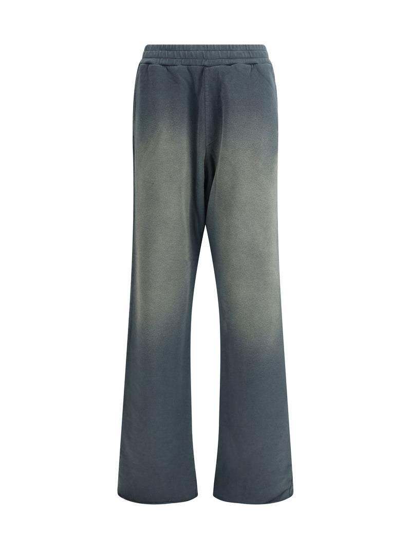 Golden Goose Golden Goose Sweatpants Shaded Design Bleached Washed Black - World Class Fashion