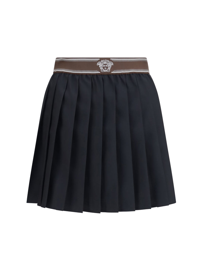 Versace Versace Medusa ’95 Pleated Skirt Black - World Class Fashion