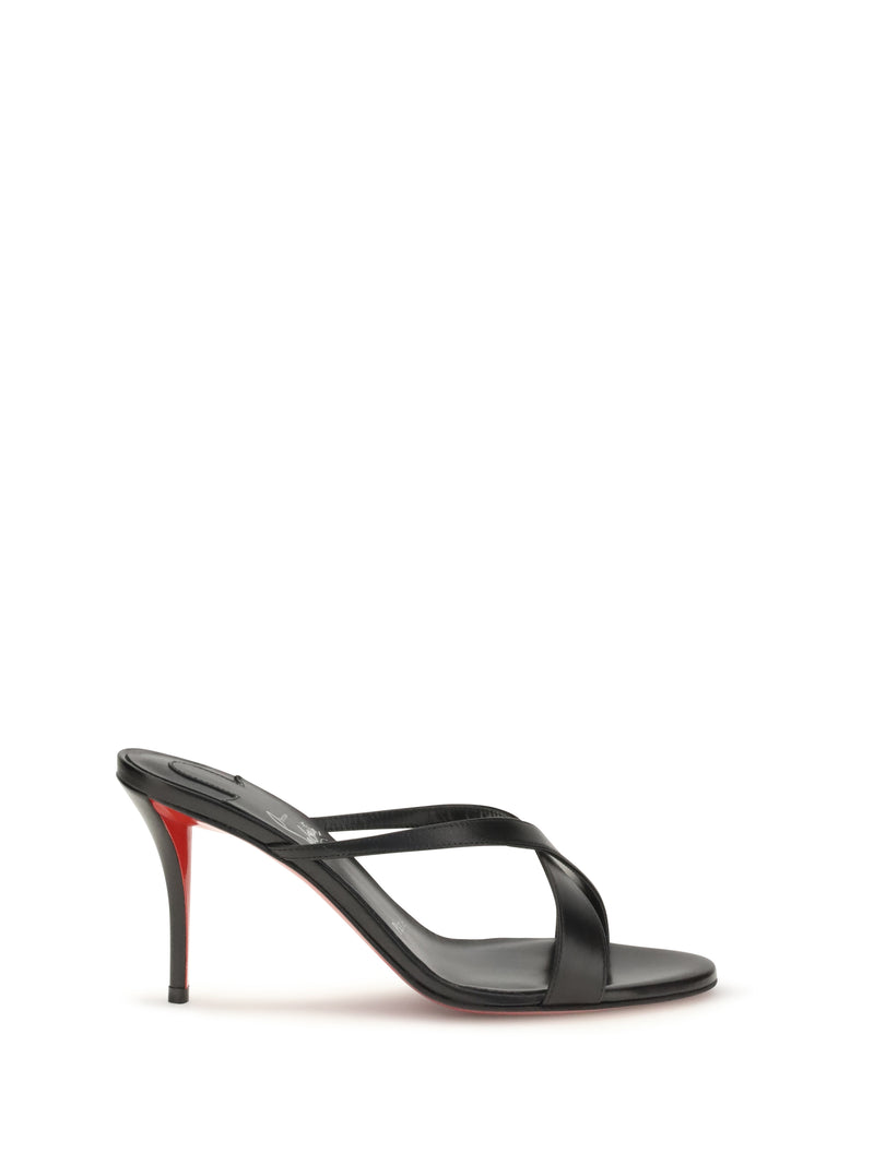 Christian Louboutin Christian Louboutin Mulazee Cross Sandals Black Women - World Class Fashion