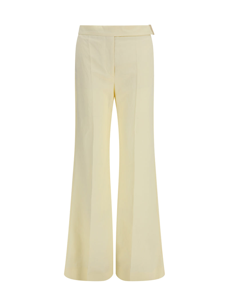 Max Mara Sportmax Max Mara Sportmax Piacere Pants Light Yellow - World Class Fashion
