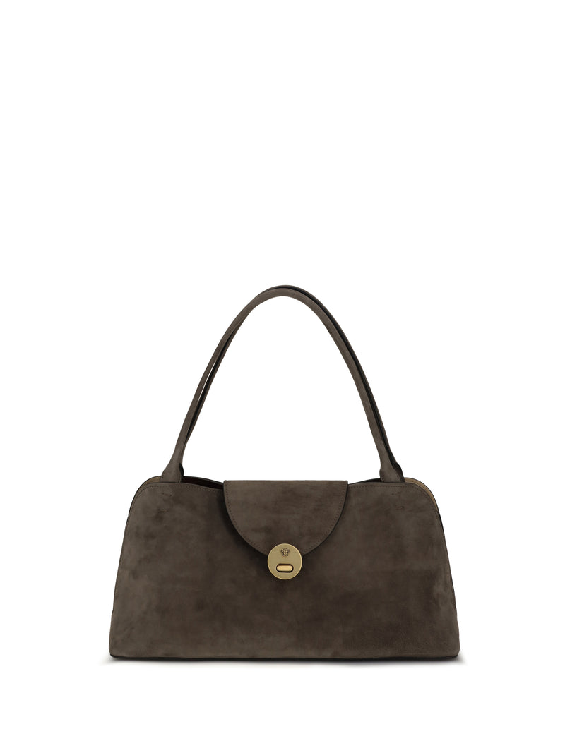 Versace Versace Medium Vivian Shoulder Bag Taupe Gold - World Class Fashion