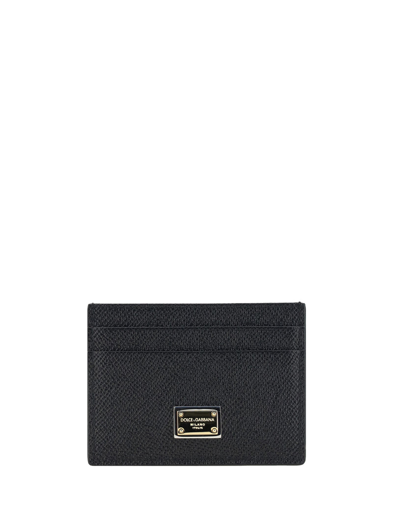 Dolce & Gabbana Dolce & Gabbana Leather Cardholder Nero - World Class Fashion