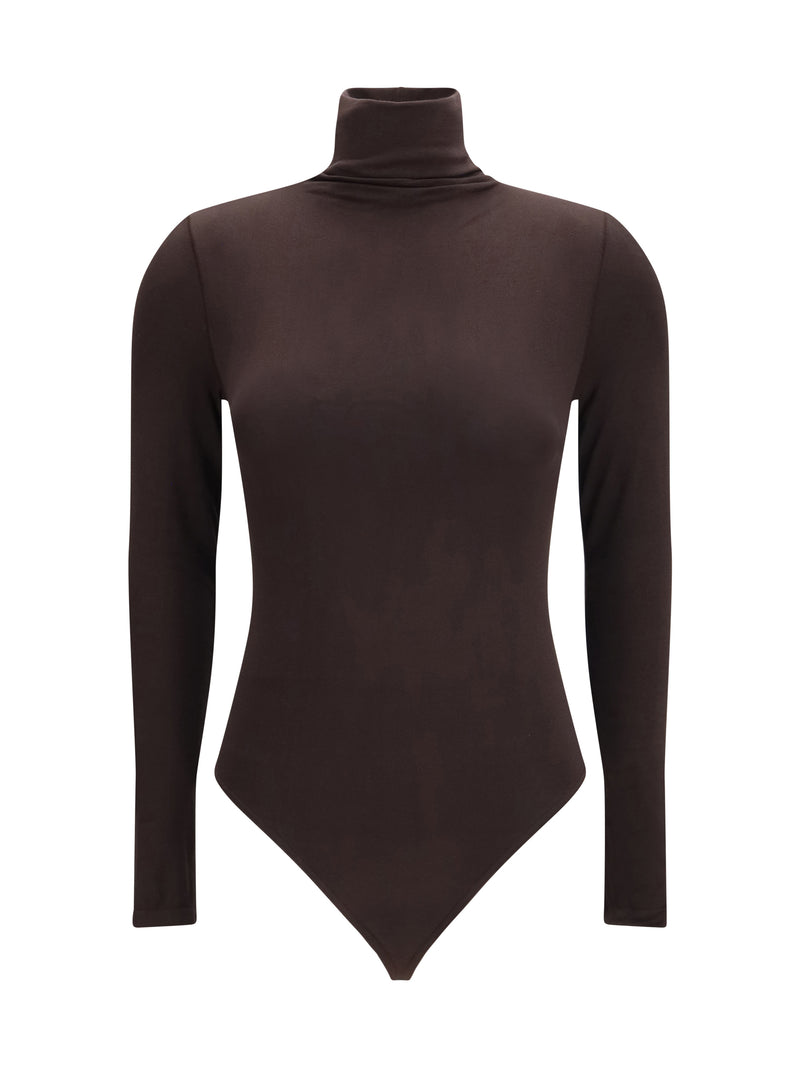 Wolford Wolford Colorado Bodysuit Dark Wood - World Class Fashion