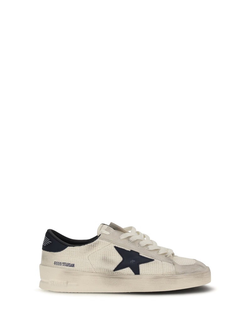 Golden Goose Golden Goose Stardan Sneakers Beige/Ink Blue Men - World Class Fashion