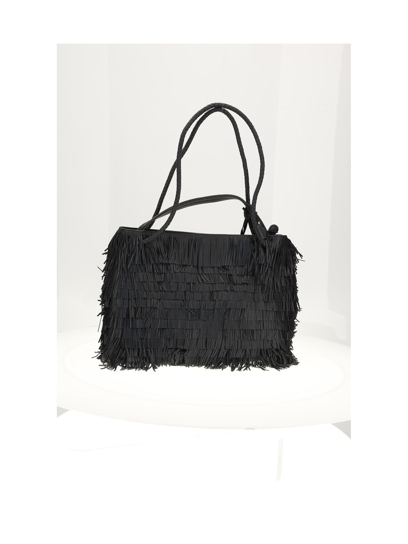 Visonà Visonà Nappa Shoulder Bag Nero - World Class Fashion