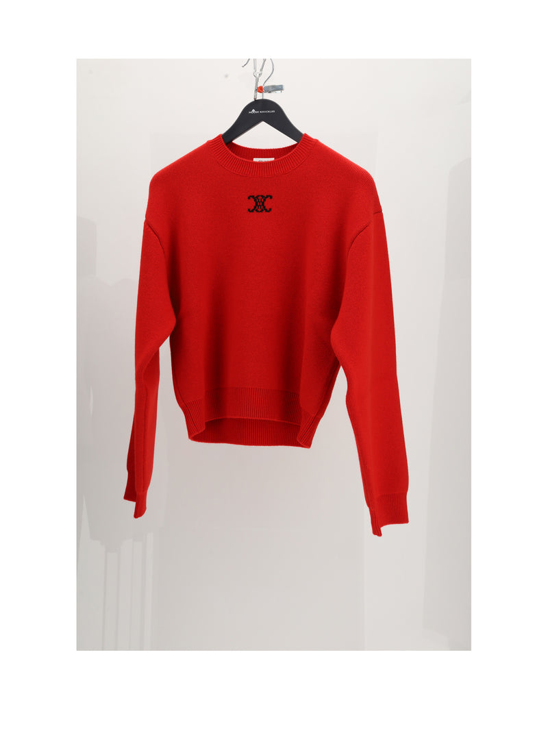 Celine Celine Crewneck Sweater Red/Blue/Black Women - World Class Fashion