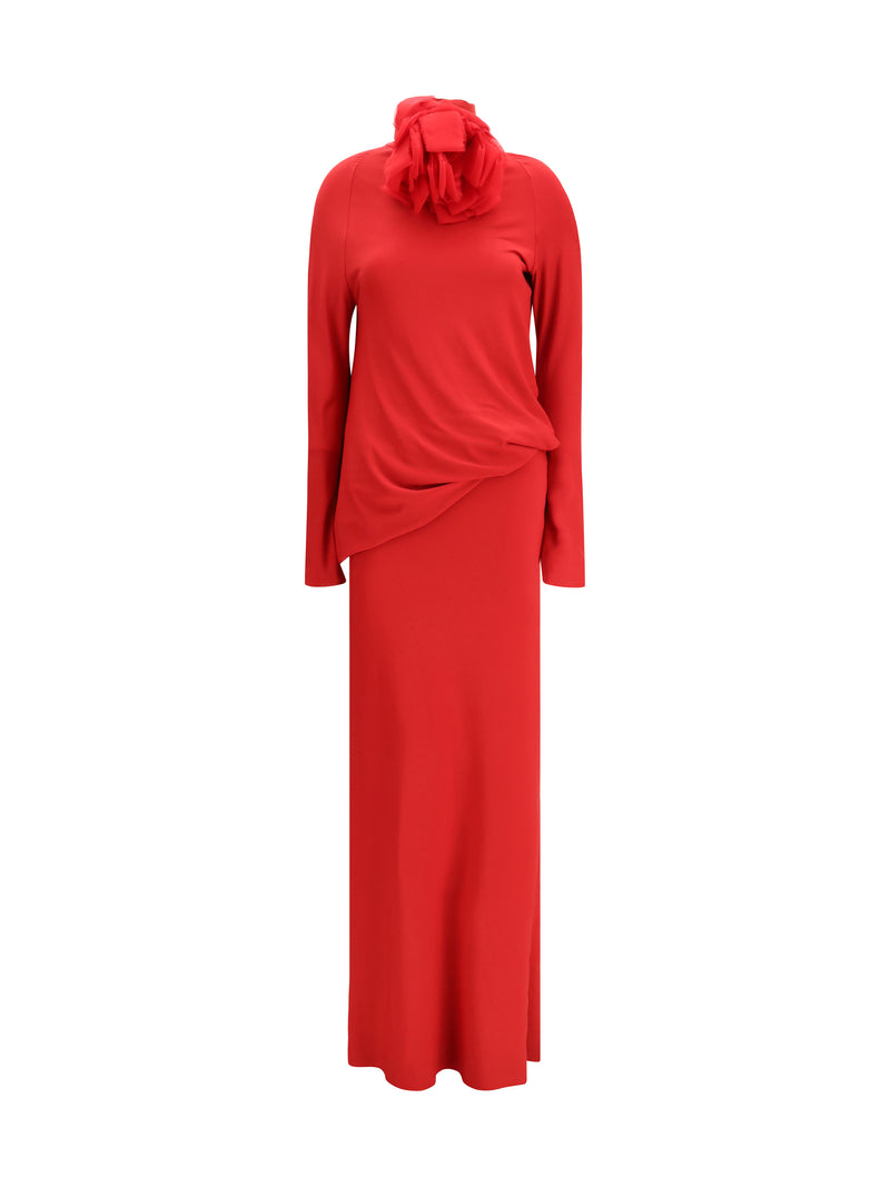 Magda Butrym Vestido largo con espalda abierta Magda Butrym rojo para mujer - World Class Fashion