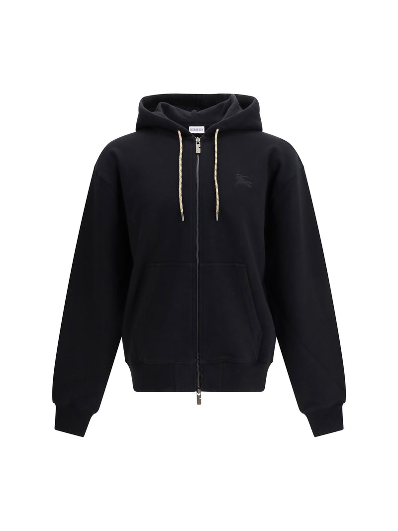 Burberry Burberry Hooded Zip-up Sweatshirt Black Men - World Class Fashion