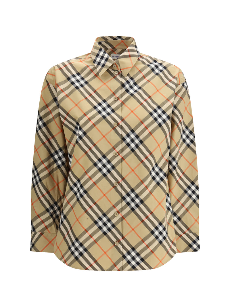Burberry Burberry Slim Fit Cotton Check Shirt Sand IP Check - World Class Fashion