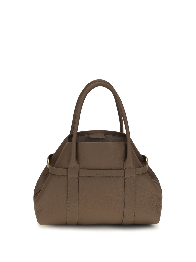 Loro Piana Loro Piana Small Ghiera Shoulder Bag Fossil/Sun Gold - World Class Fashion