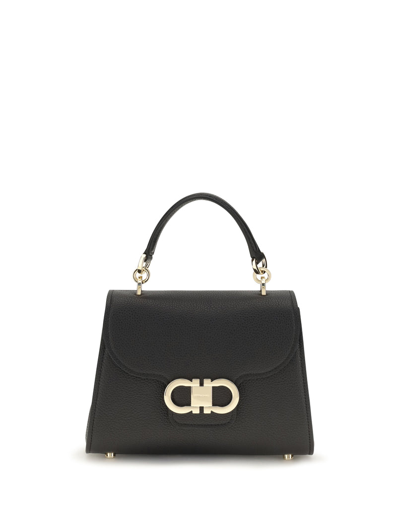 Ferragamo Ferragamo Gancini Mini Handbag Black - World Class Fashion