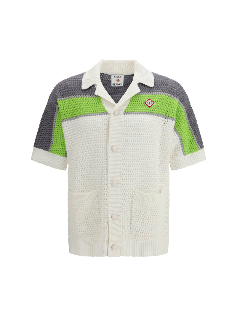 Casablanca Casablanca Crochet Shirt White Men - World Class Fashion