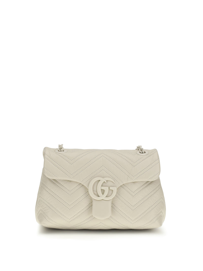 Gucci Gucci Small GG Marmont Shoulder Bag New Ivoire - World Class Fashion