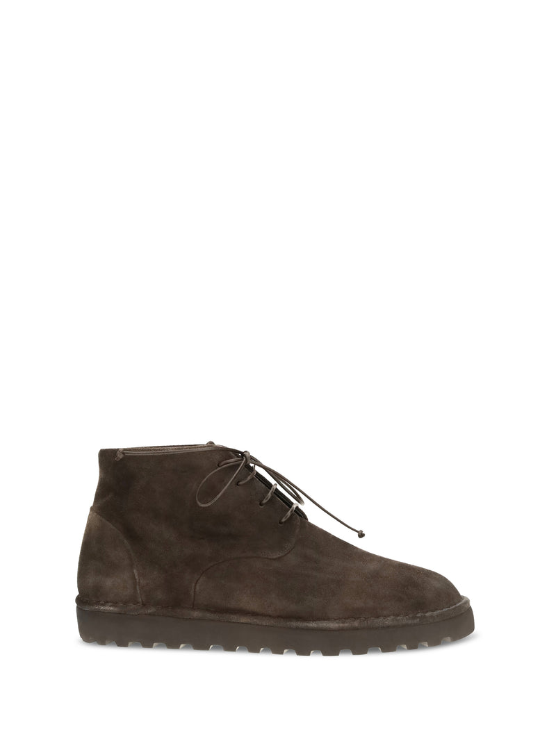 Marsèll Marsèll Sancrispa Alta Suede Ankle Boots Dark Brown - World Class Fashion