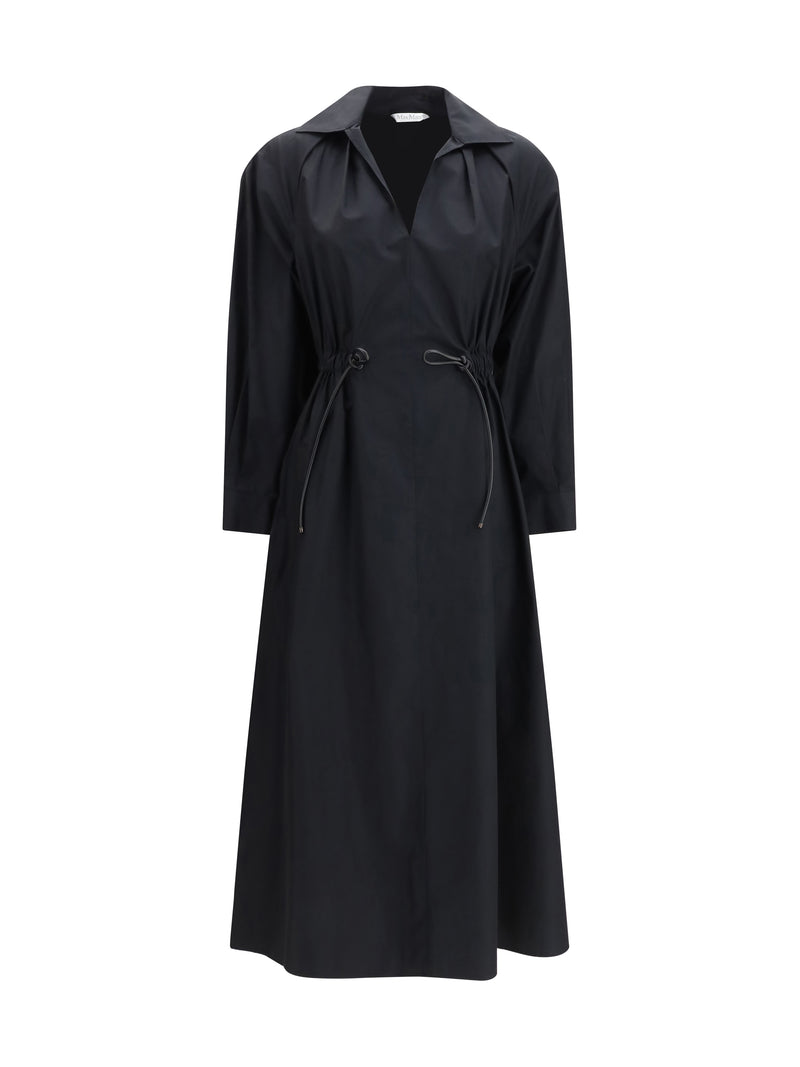 Max Mara Vestido midi Pedaggi de Max Mara para mujer - Negro - World Class Fashion