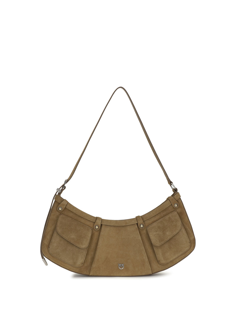 Pinko Pinko Large Pocket Body Shoulder Bag Verde Canguro - World Class Fashion