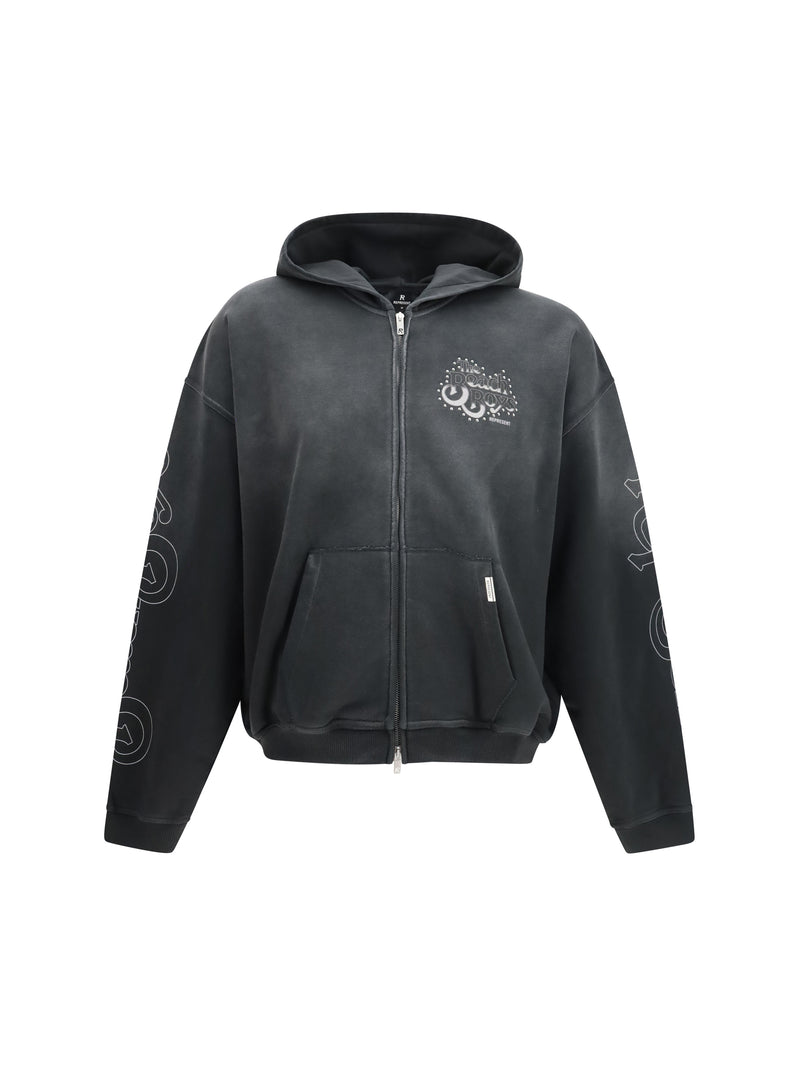 Represent Sudadera con capucha y cremallera Stained Black de Represent Beach Boys Endless Summer - World Class Fashion