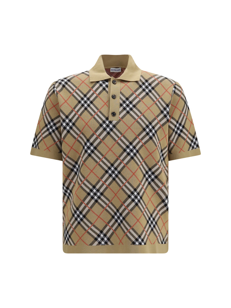 Burberry Burberry Check Cotton Blend Polo Shirt - World Class Fashion
