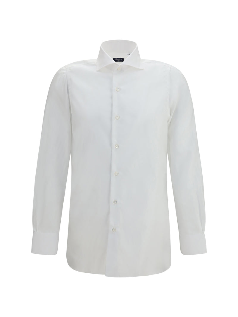 Finamore Finamore Classic Cotton Shirt White Men - World Class Fashion