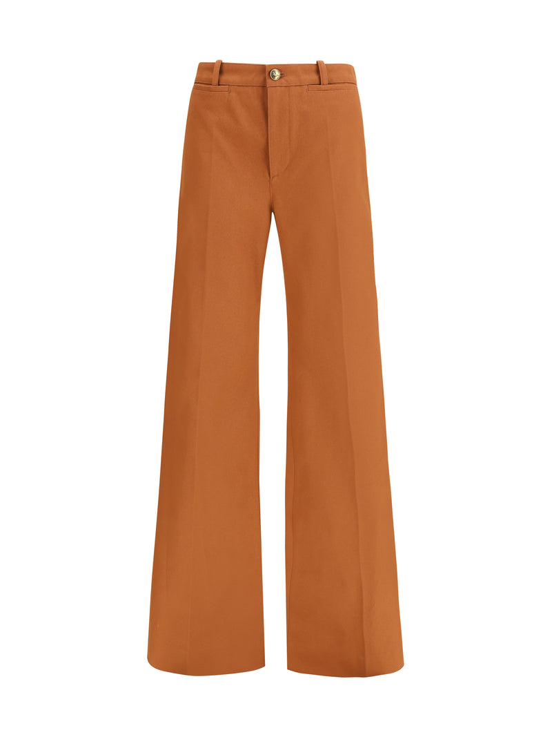 Chloe Jeans acampanados Chloé Flare Denim color nougat - World Class Fashion