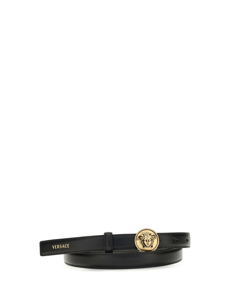 Versace Versace Logo Leather Belt - World Class Fashion