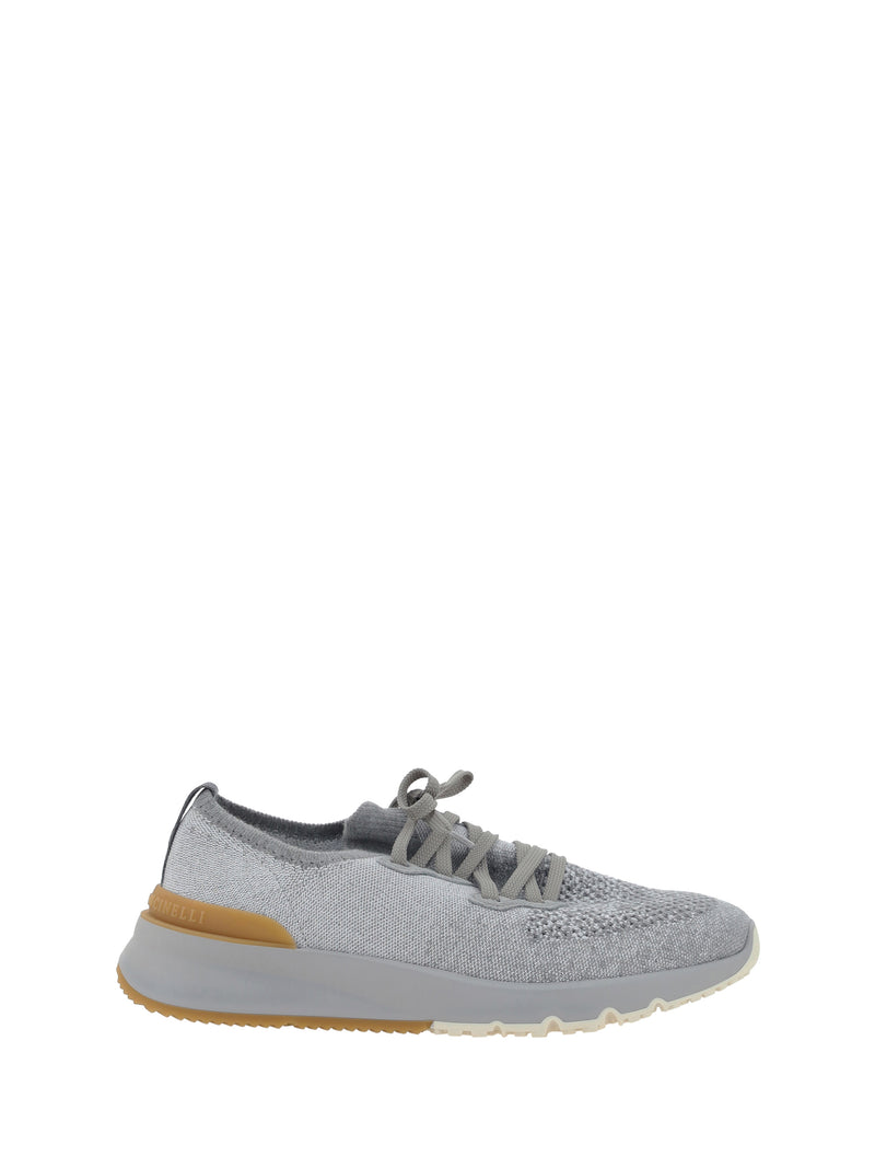 Brunello Cucinelli Brunello Cucinelli Cotton Sneakers Coke+Atene+Lapis+Grigio - World Class Fashion