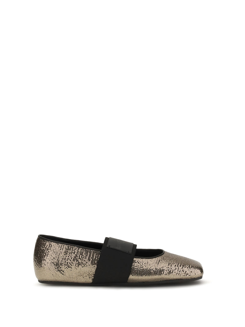 Givenchy Manoletinas Cuadradas con Abertura Givenchy Bronce para Mujer - World Class Fashion