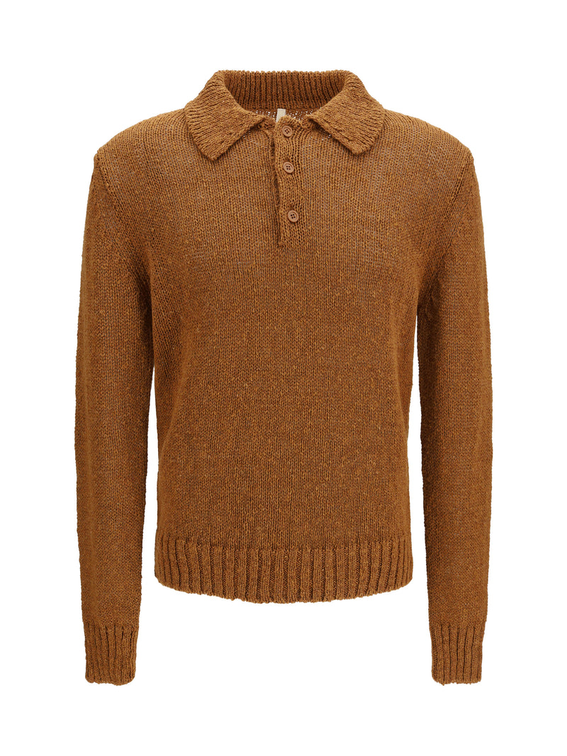 Sunflower Sunflower Buttoned Polo Light Brown - World Class Fashion