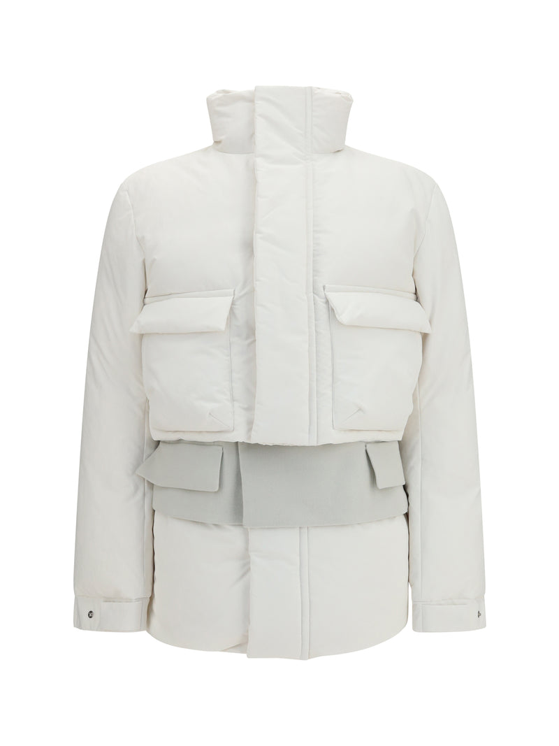Sacai Sacai Double Padded Jacket With Zip Closure - World Class Fashion