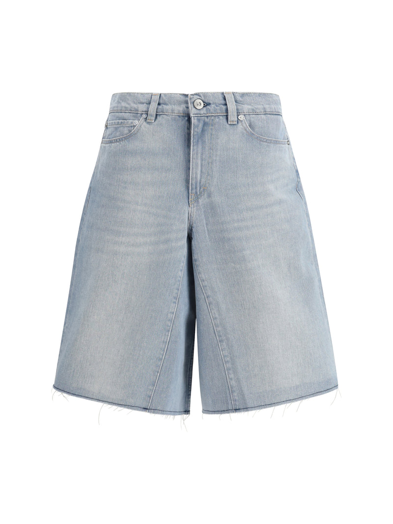 Our Legacy Our Legacy Denim Bermuda Shorts Pale Coast - World Class Fashion