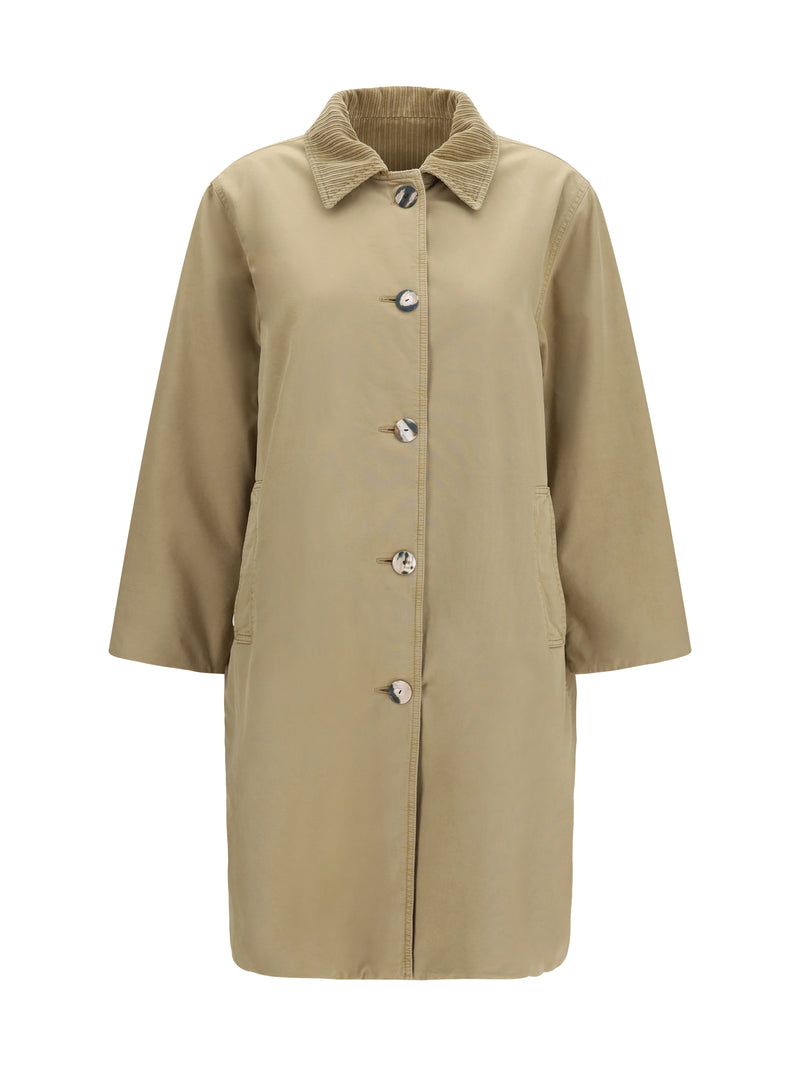The Row The Row Etoli Cotton Coat Beige - World Class Fashion
