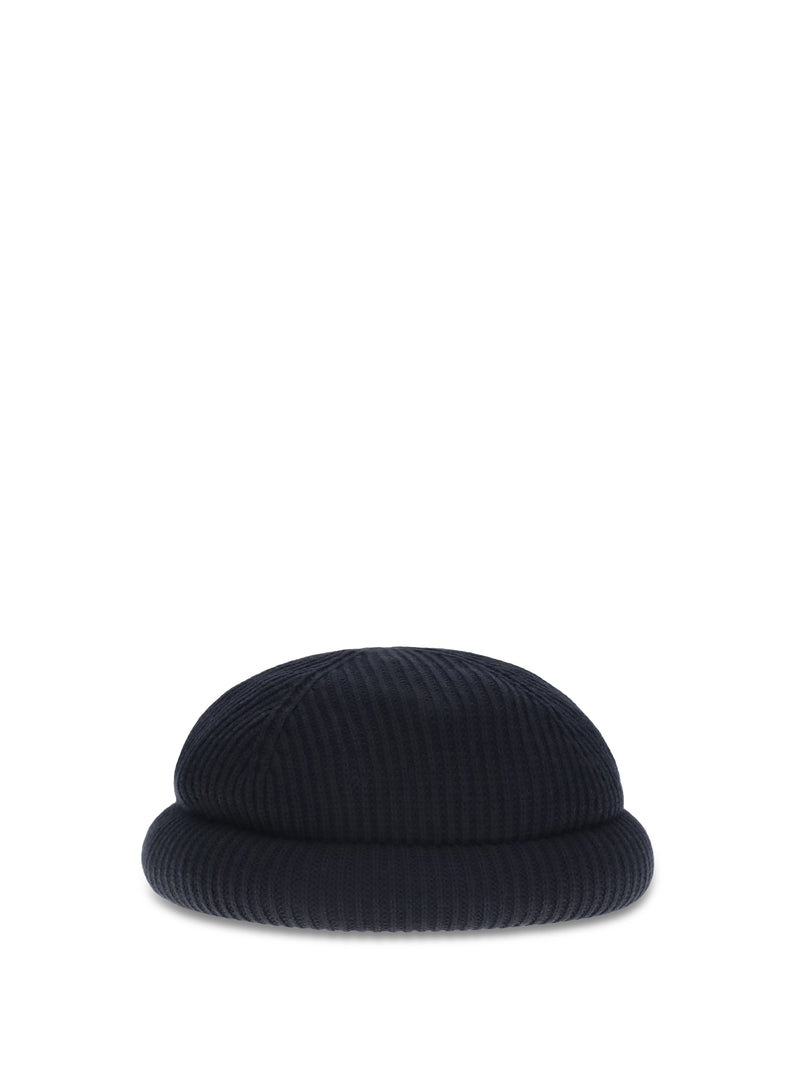 Loro Piana Loro Piana Wool Beanie Hat Blue Navy Women - World Class Fashion