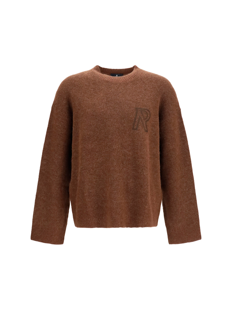Represent Represent Knitted Logo Sweater Chocolate Men - World Class Fashion