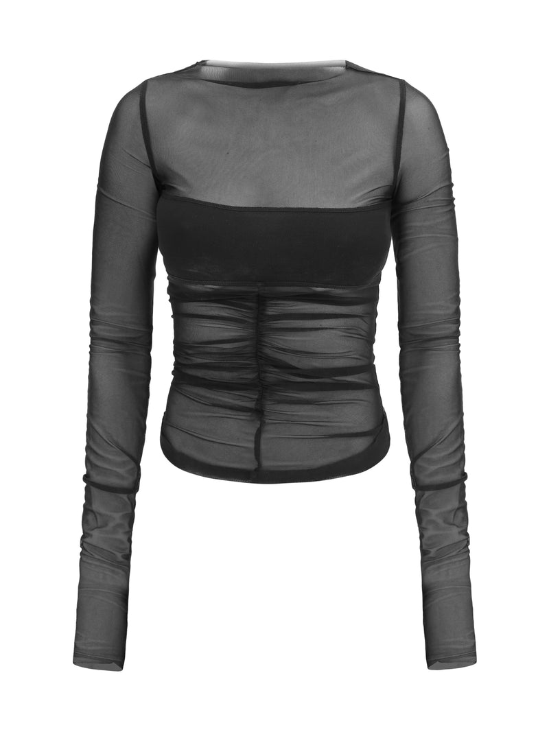 Rick Owens Rick Owens Tempio Bandeau Top Black - World Class Fashion