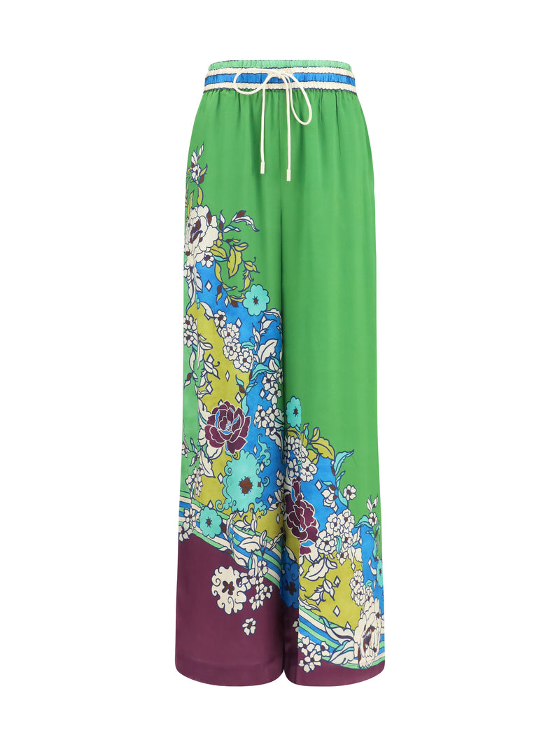 Alemais Alemais Nanci Silk Pants Multicolor - World Class Fashion