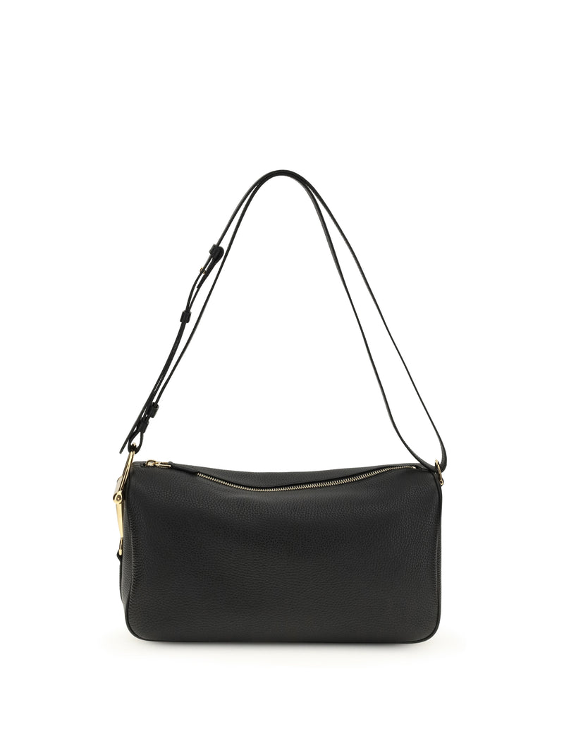 Gucci Gucci Half Horsebit Shoulder Bag Black - World Class Fashion