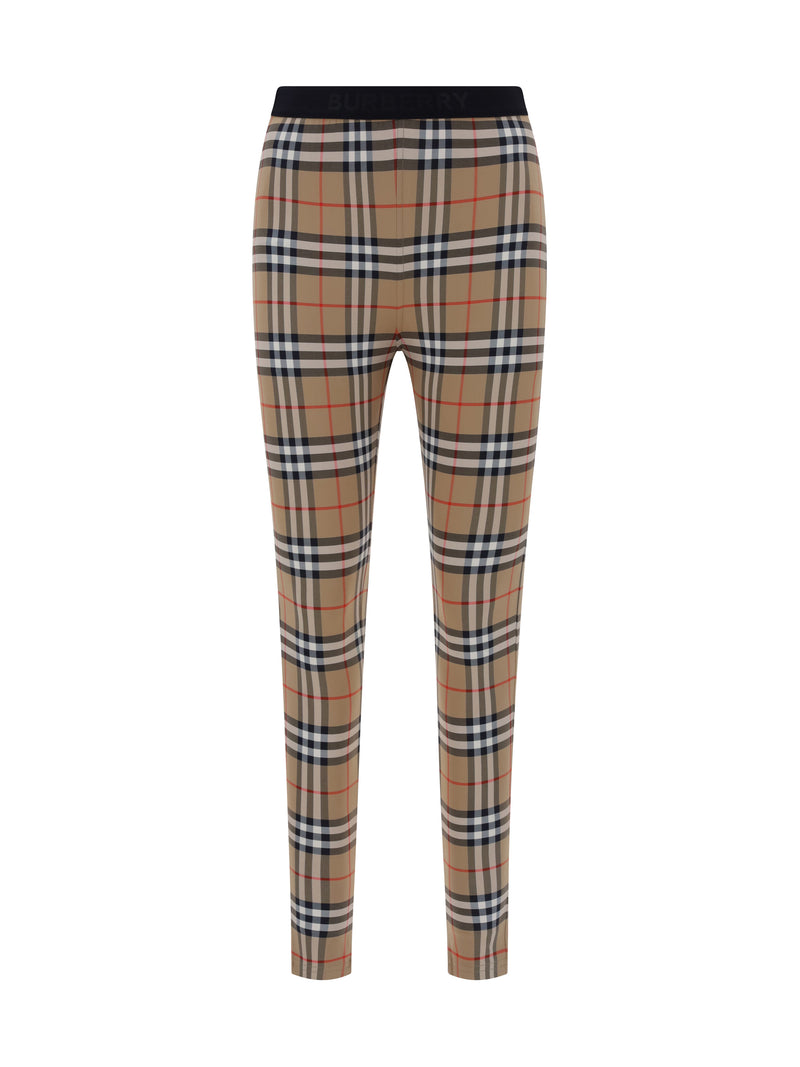 Burberry Burberry Archive Check Leggings Archive Beige - World Class Fashion