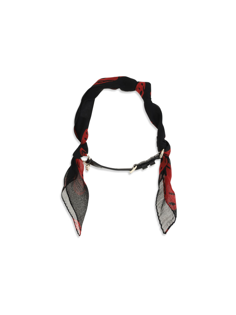 Alexander McQueen Alexander Mcqueen Double-wrap Skull Scarf Bracelet - World Class Fashion