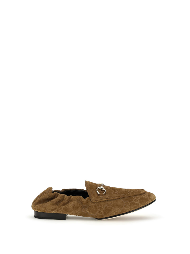 Gucci Gucci GG Suede Loafers Pepper Brown Women - World Class Fashion