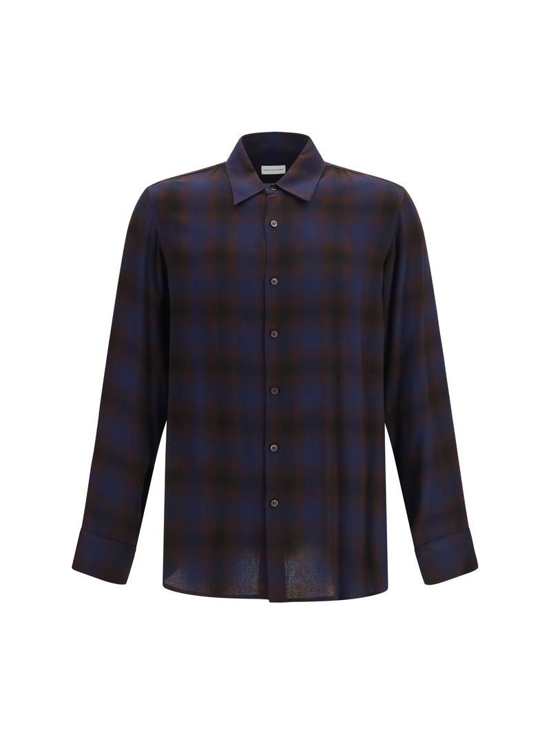 Dries Van Noten Dries Van Noten Check Shirt Brown Men - World Class Fashion
