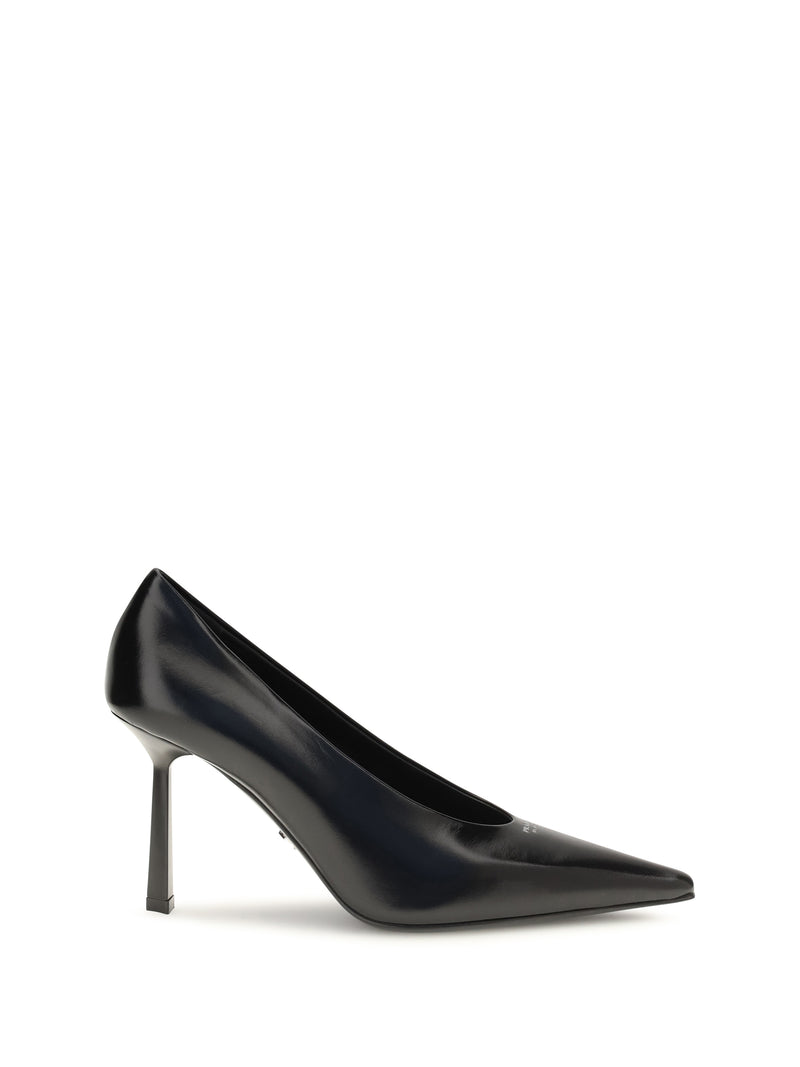 Prada Prada Leather Pumps Nero Women - World Class Fashion