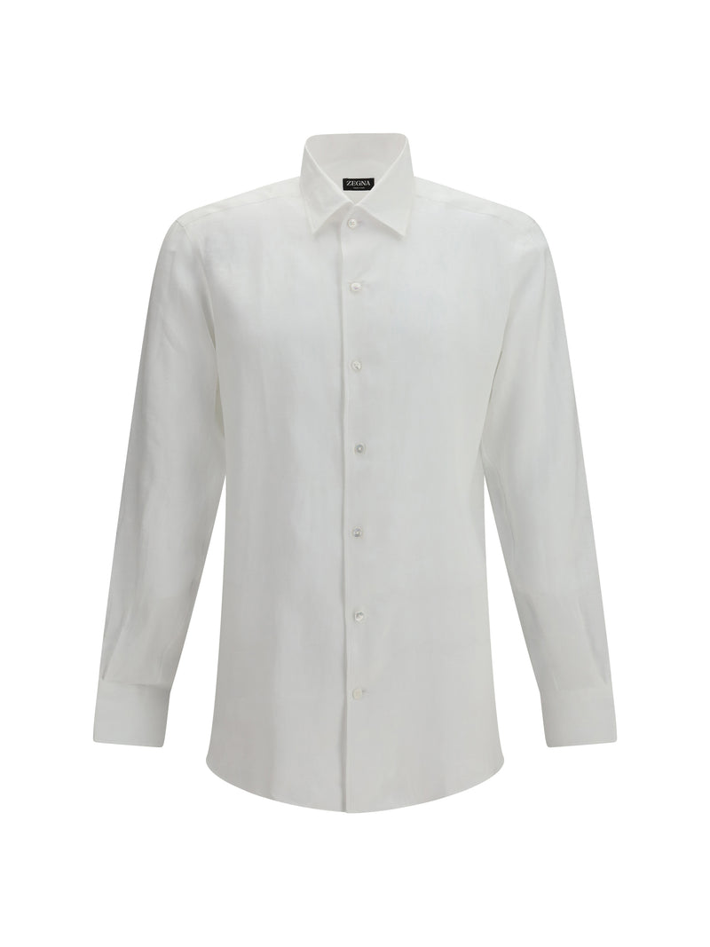 Zegna Zegna Long-sleeve Linen Shirt 054 - World Class Fashion