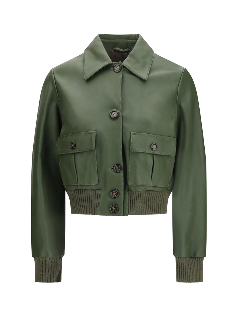 Valstar Valstar Cropped Nappa Valstarino Jacket Basil - World Class Fashion