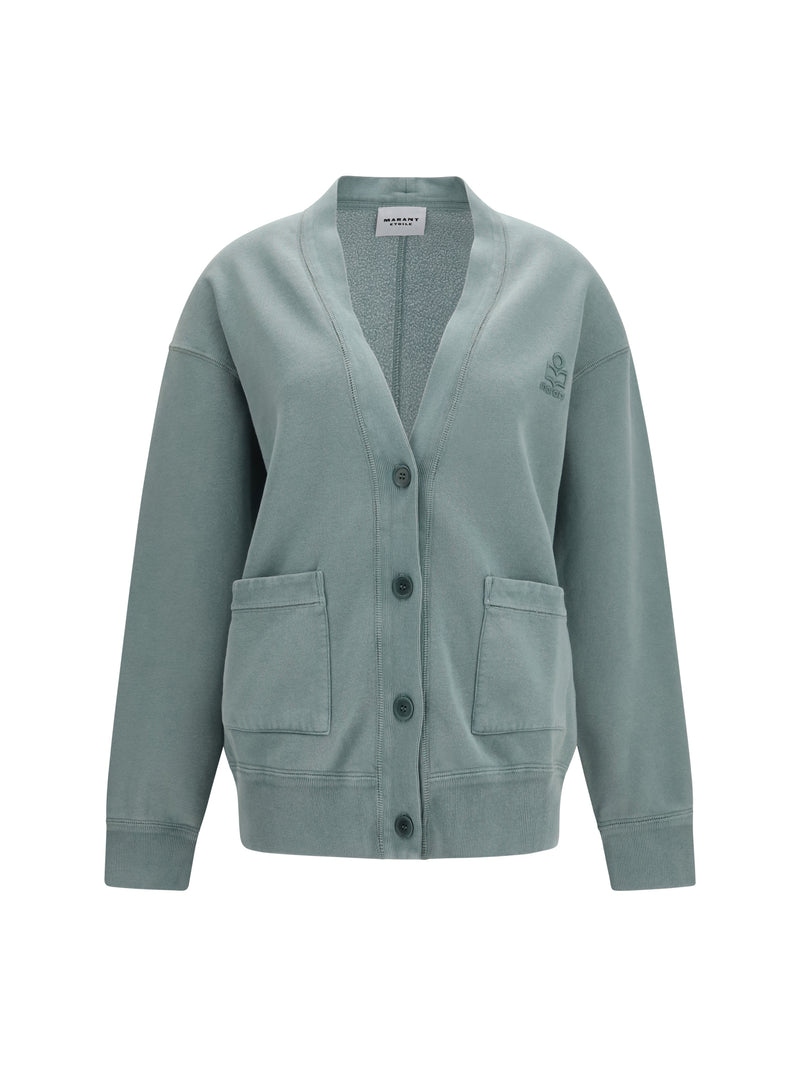 Marant Étoile Marant Étoile Stephy V-neck Cardigan Sage - World Class Fashion