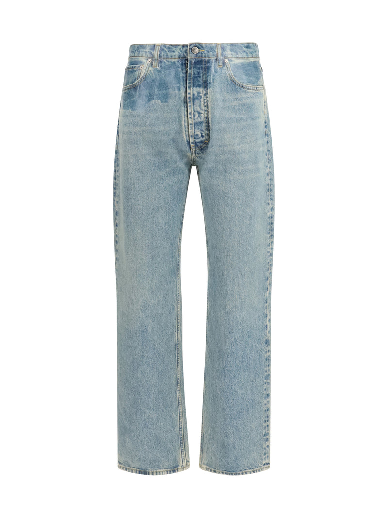 Margiela Margiela Belt-loop Jeans Ice Blue Men - World Class Fashion