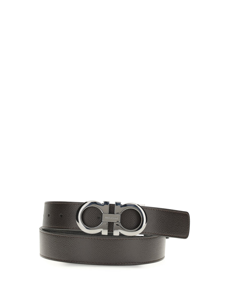 Ferragamo Ferragamo Reversible Leather Belt Chestnut - World Class Fashion